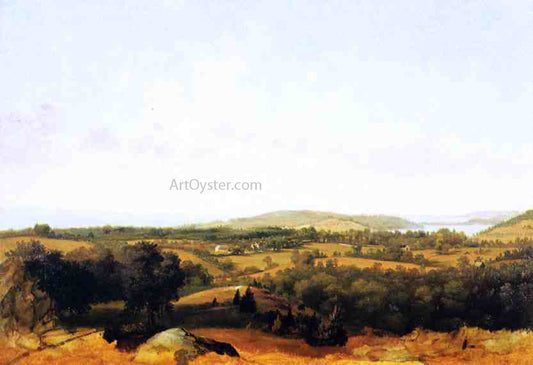  David Johnson View of Narragansett Bay near Warwick, Rhode Island - Canvas Print
