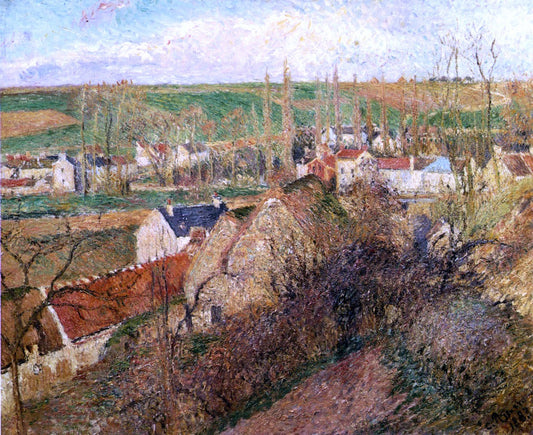  Camille Pissarro View of Osny near Pontoise - Canvas Print