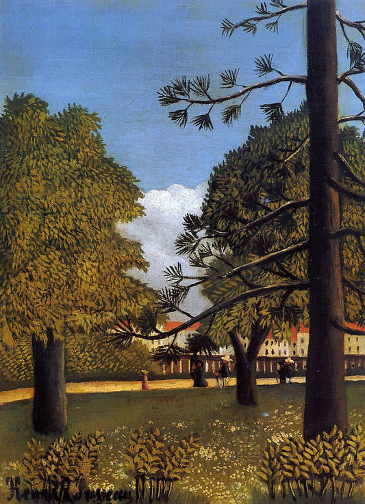  Henri Rousseau View of Parc de Montsouris - Canvas Print