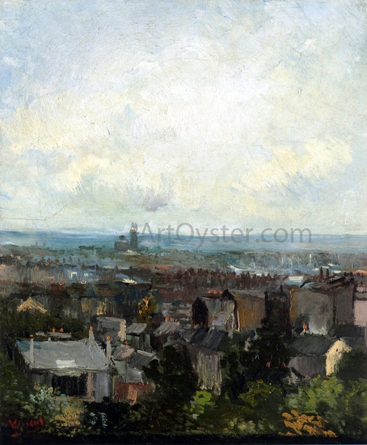  Vincent Van Gogh View of Paris from near Montmartre - Canvas Print