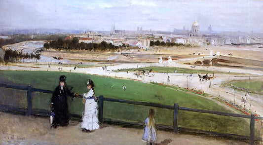  Berthe Morisot View of Paris from the Trocadero Heights - Canvas Print