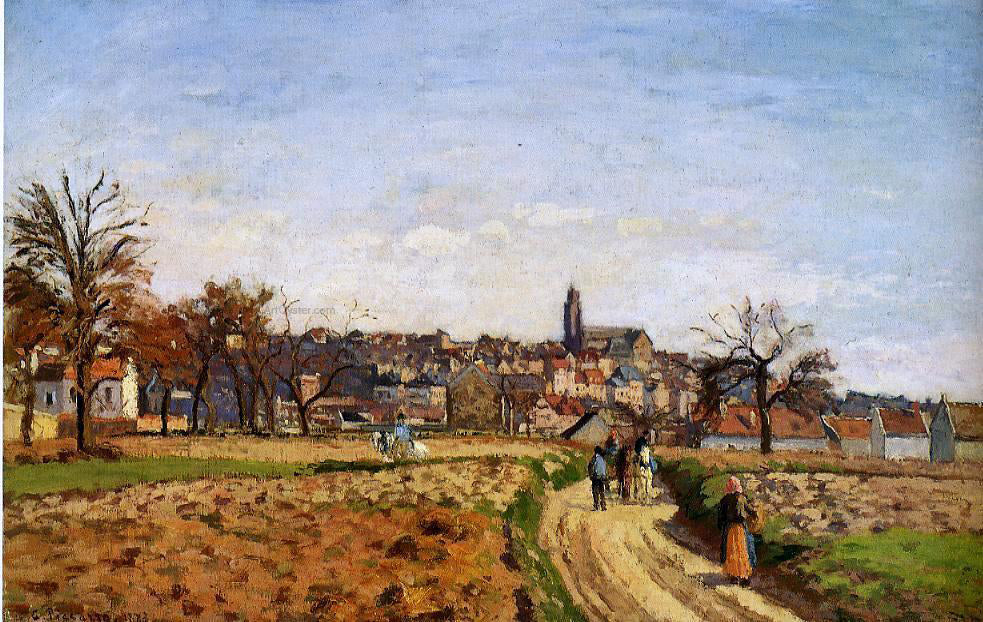  Camille Pissarro View of Pontoise - Canvas Print