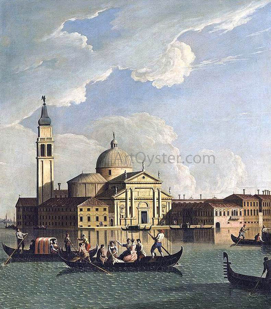  Johan Richter View of San Giorgio Maggiore, Venice - Canvas Print