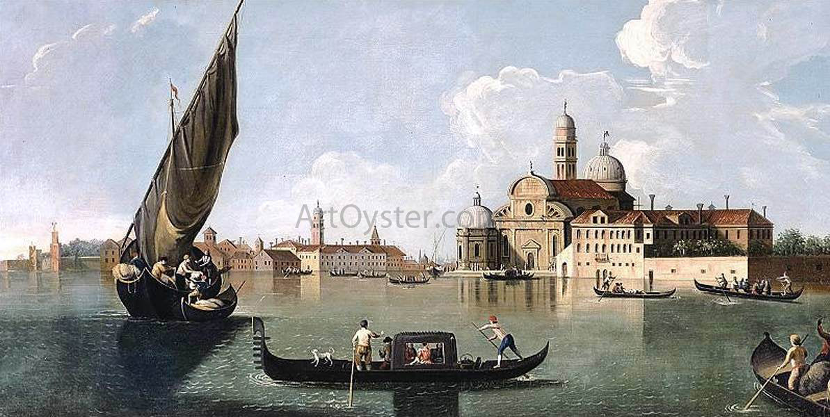  Johan Richter View of San Michele, Venice - Canvas Print