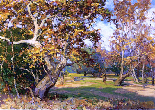  Franz Bischoff View of the Arroyo Seco from the Artist's Studio - Canvas Print