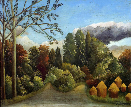  Henri Rousseau View of the Banks of the Oise - Canvas Print