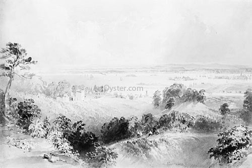  William Henry Bartlett View of the Bay and Harbor of New York, from Gowanus Heights, Brooklyn - Canvas Print