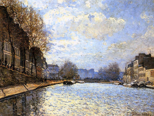  Alfred Sisley View of the Canal St. Martin - Canvas Print