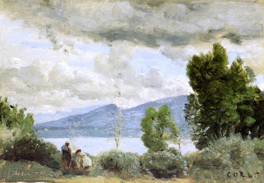  Jean-Baptiste-Camille Corot View of the Chalet de Chenes, Bellevue, Geneva - Canvas Print