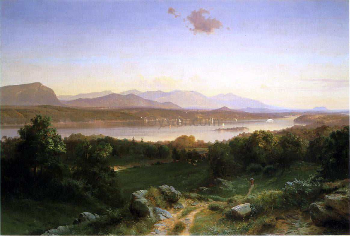  Johann Hermann Carmiencke View of The Hudson from Hyde Park - Canvas Print