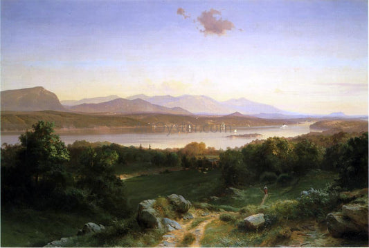  Johann Hermann Carmiencke View of The Hudson from Hyde Park - Canvas Print
