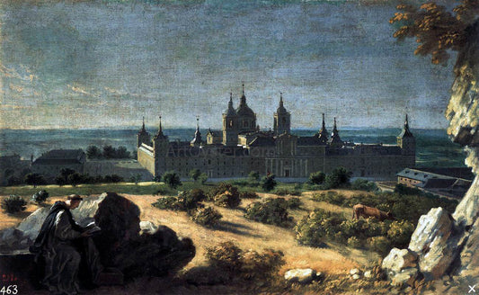  Michel-Ange Houasse View of the Monastery of El Escorial - Canvas Print