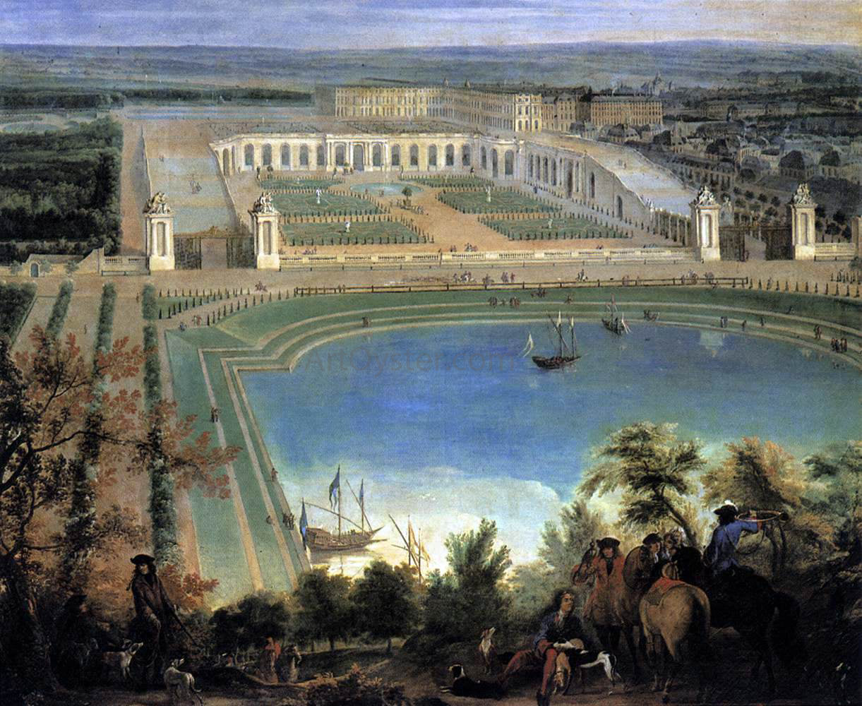  Jean-Baptiste Martin View of the Orangerie (detail) - Canvas Print