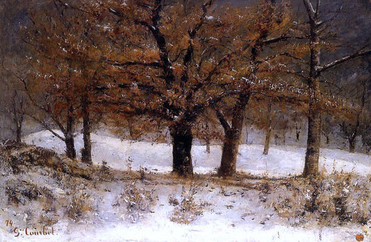  Gustave Courbet View of the Parc de Crete over Clarens - Canvas Print