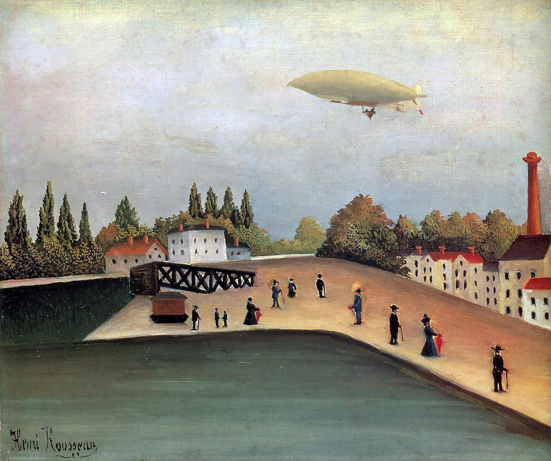  Henri Rousseau View of the Quai d'Ovry - Canvas Print