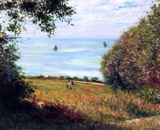  Gustave Caillebotte View of the Sea from Villerville (also known as Sea Scape) - Canvas Print