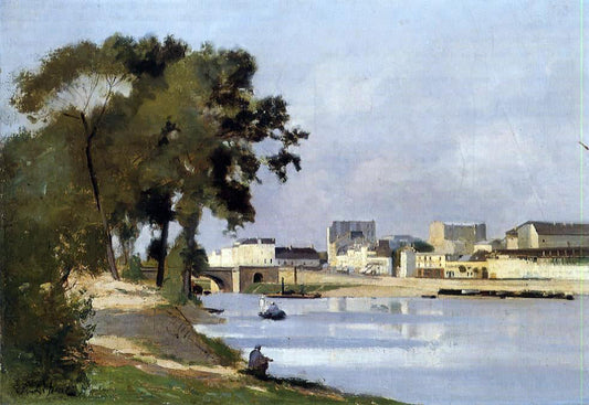  Stanislas Lepine View of the Seine - Canvas Print