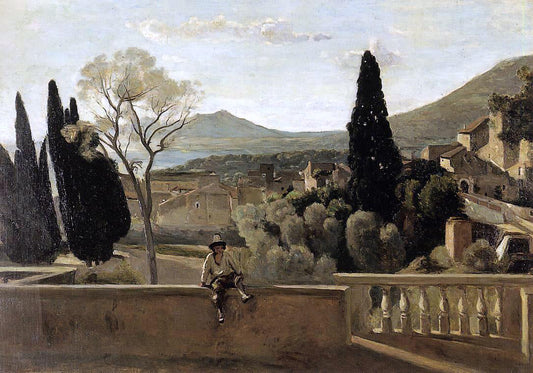  Berthe Morisot View of Tivoli (after Corot) - Canvas Print