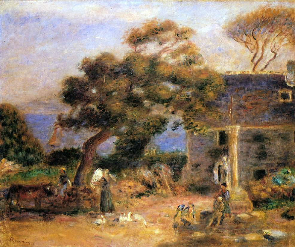  Pierre Auguste Renoir View of Treboul - Canvas Print