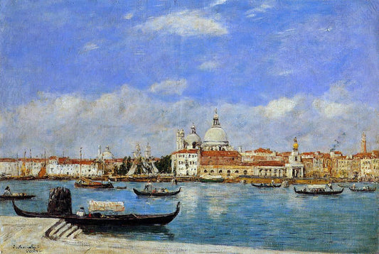  Eugene-Louis Boudin A View of Venice - Canvas Print