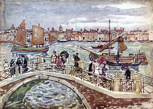  Maurice Prendergast View of Venice (also known as Giudecca from The Zattere) - Canvas Print