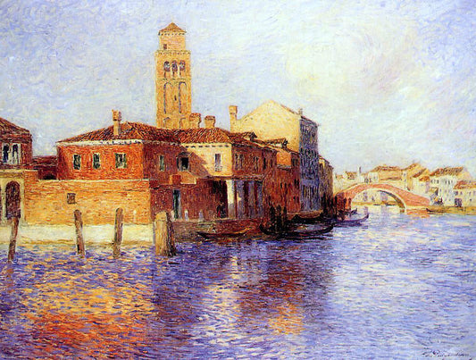  Ferdinand Du Puigaudeau View of Venice (also known as Murano) - Canvas Print