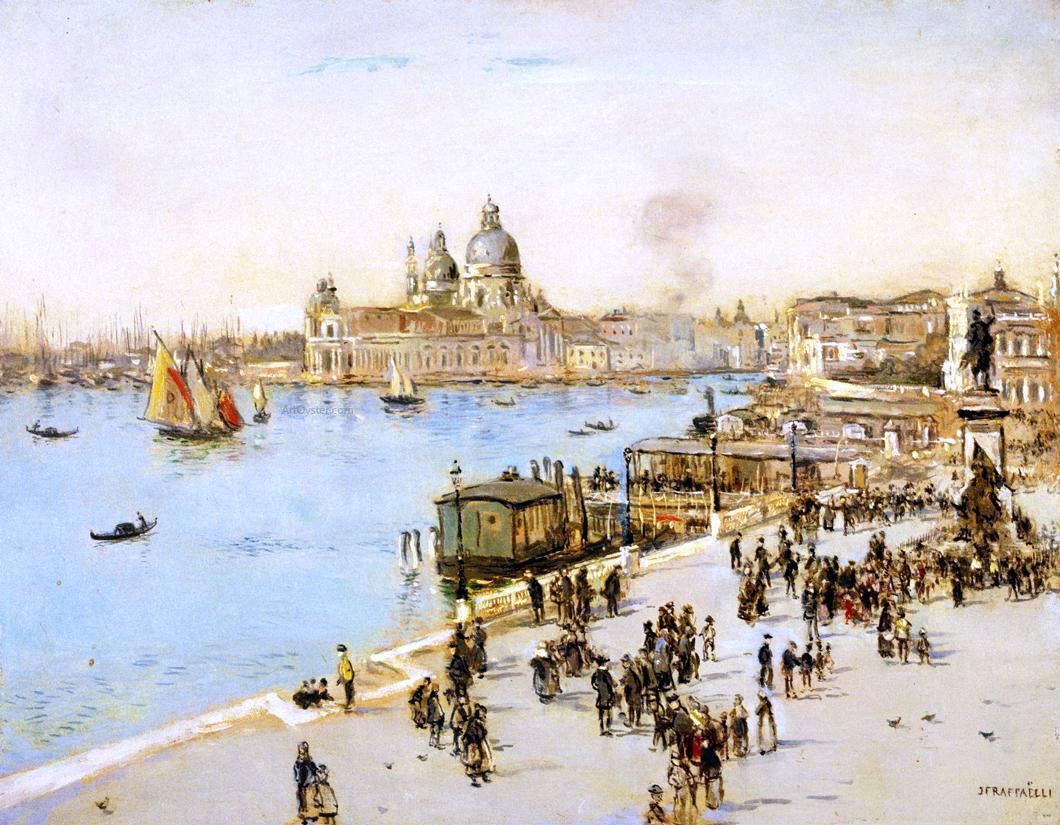  Jean-Francois Raffaelli View of Venice - Canvas Print