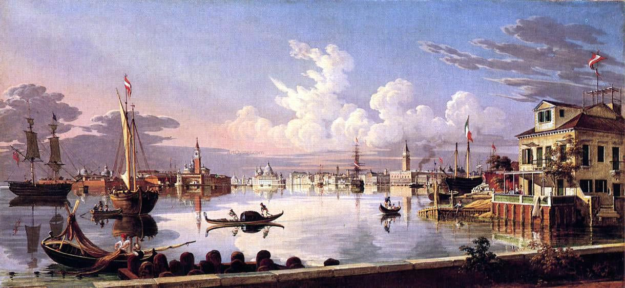  Robert Salmon View of Venice - Canvas Print