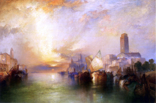  Thomas Moran View of Venice - Canvas Print