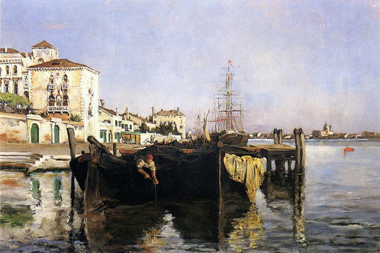  John Twachtman View of Venice - Canvas Print