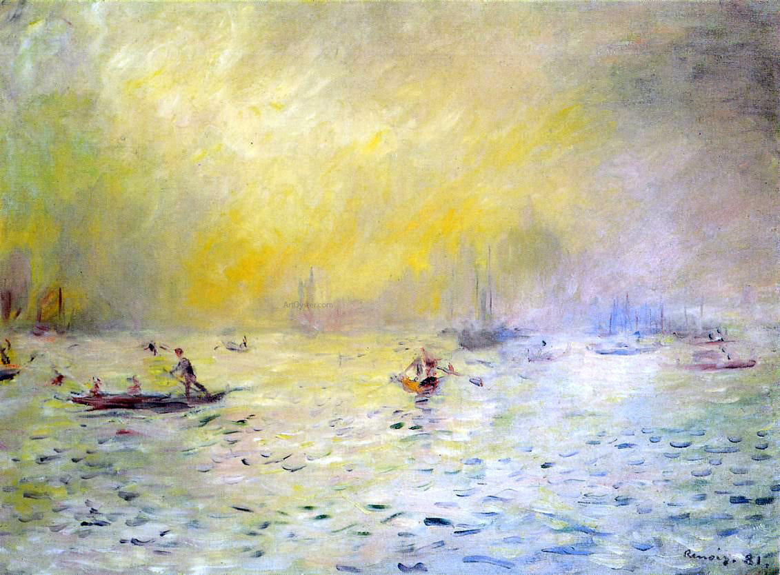  Pierre Auguste Renoir View of Venice, Fog - Canvas Print