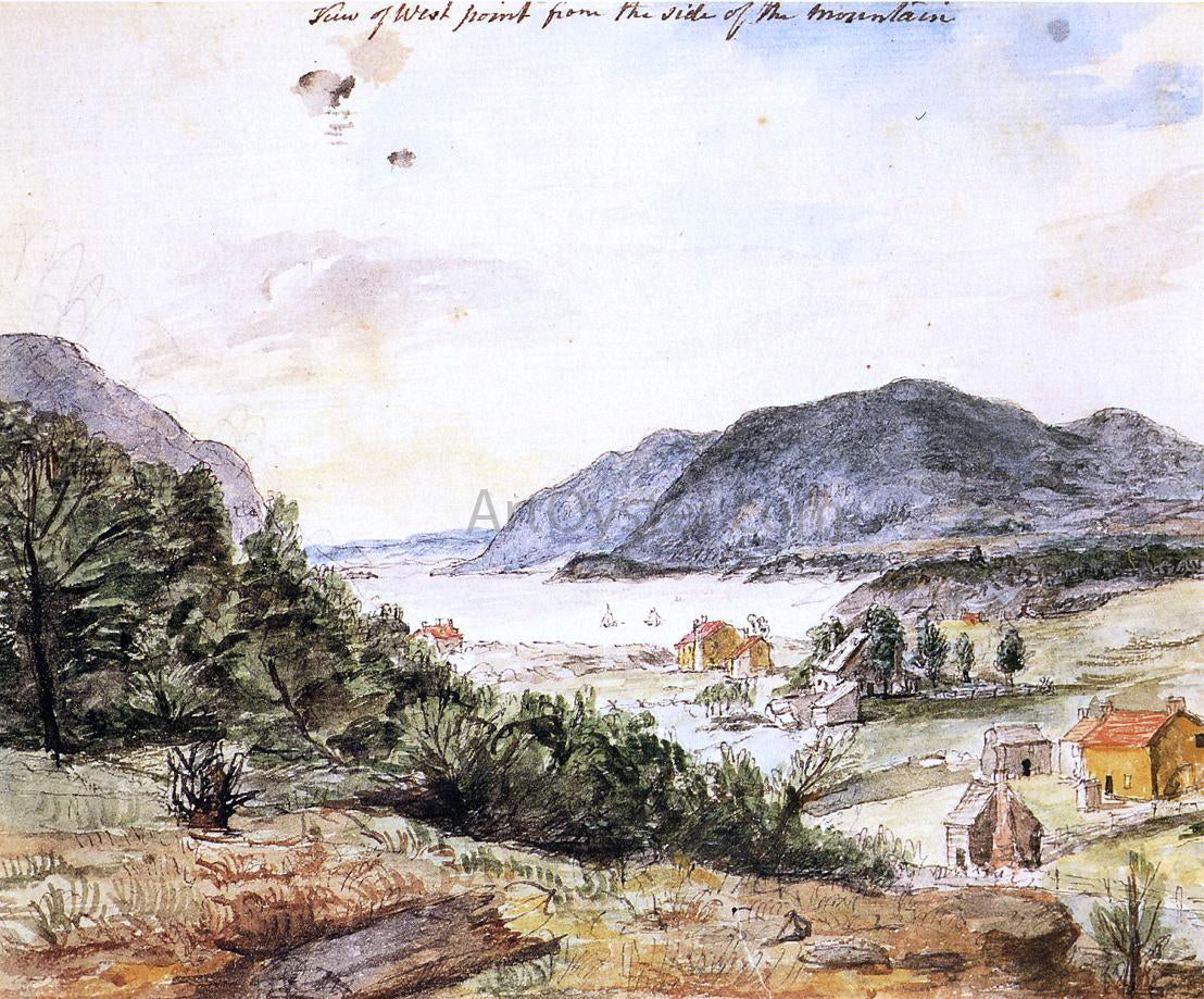  Charles Willson Peale View of West Point from the Side of the Mountain - Canvas Print