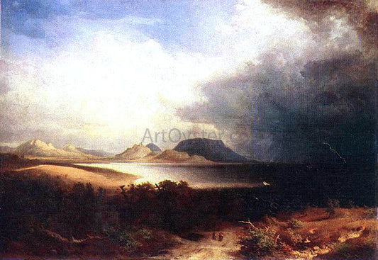  Sandor Brodszky View to the Lake Balaton (Storm) - Canvas Print