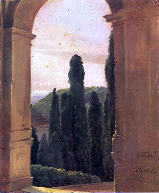  Friedrich Nerly Villa d'Este - Canvas Print