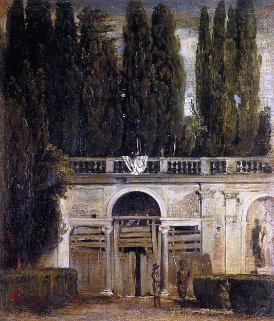  Diego Velazquez Villa Medici in Rome (also known as Facade of the Grotto-Logia) - Canvas Print
