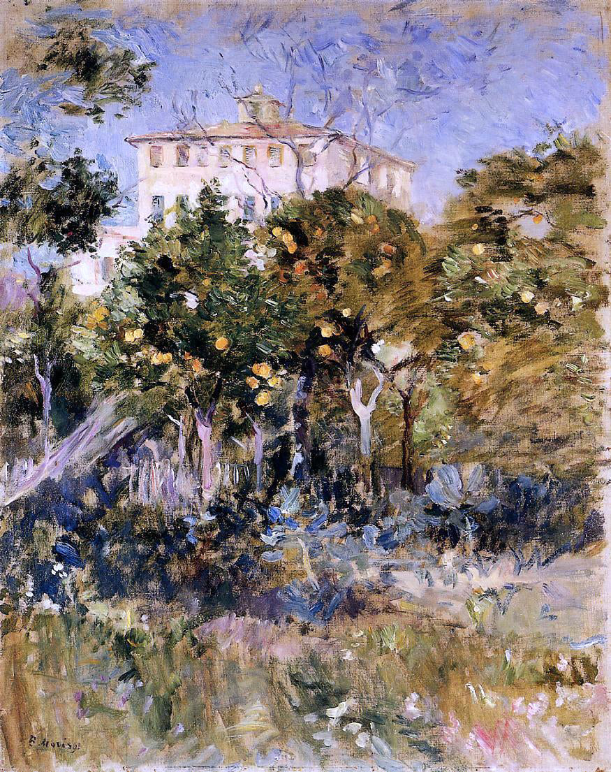  Berthe Morisot Villa with Orange Trees, Nice - Canvas Print