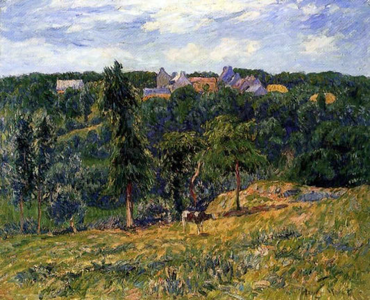  Henri Moret Village near Clohars - Canvas Print