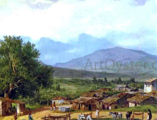  Karl Pavlovich Brulloff Village of San Rocco near the Town of Corfu - Canvas Print