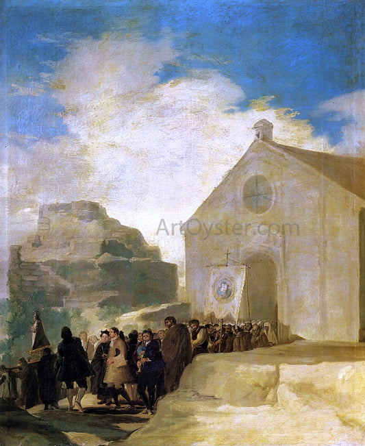  Francisco Jose de Goya Y Lucientes Village Procession - Canvas Print