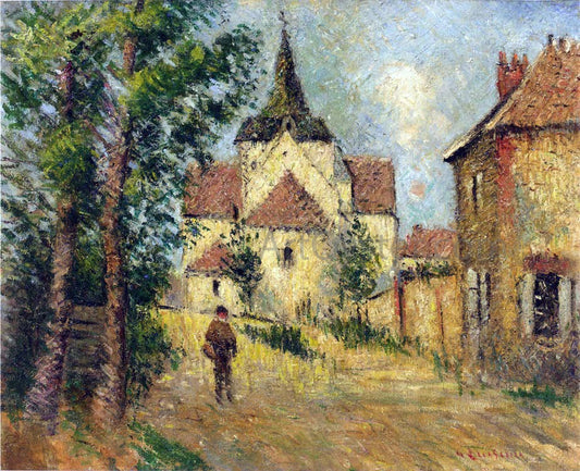  Gustave Loiseau A Village Street - Canvas Print