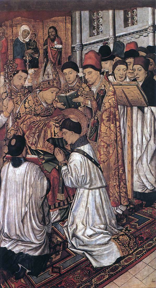  Jaume Huguet Vinzenz Altarpiece - Canvas Print