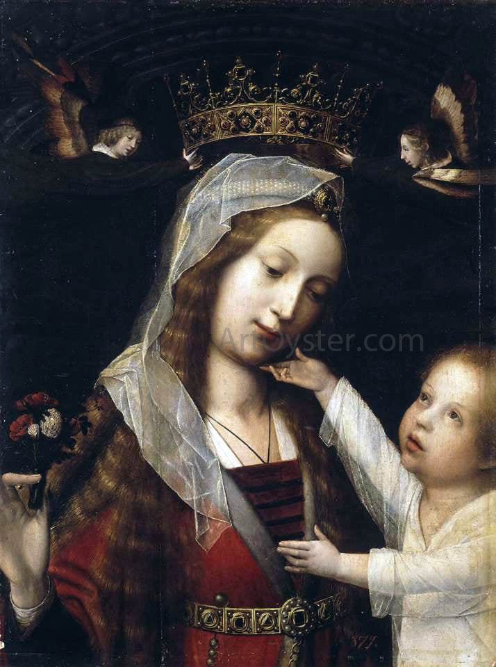  Jan Provost Virgin and Child - Canvas Print