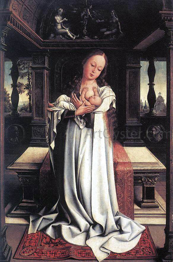  Bernaert Van Orley Virgin and Child - Canvas Print