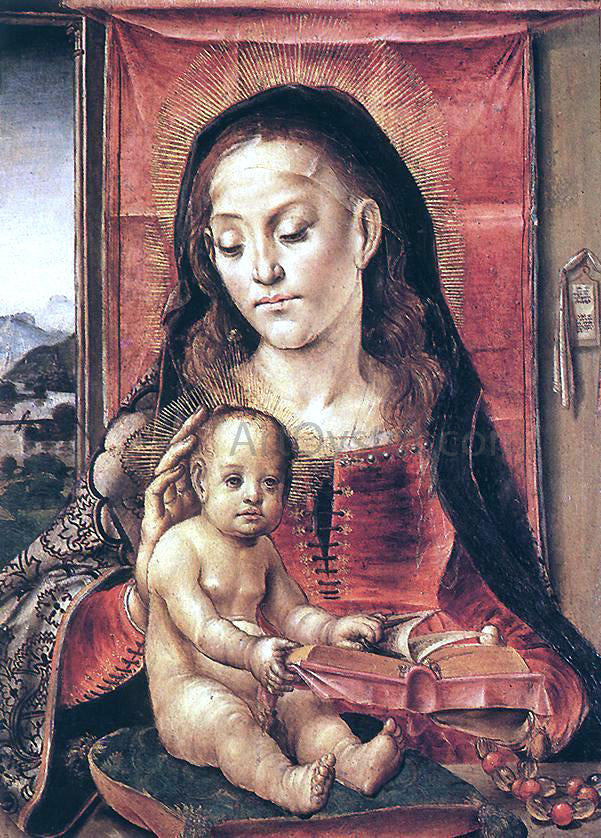  Pedro Berruguete Virgin and Child - Canvas Print