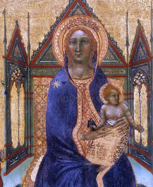  Angelo Puccinelli Virgin and Child with Angels and Saints (detail) - Canvas Print