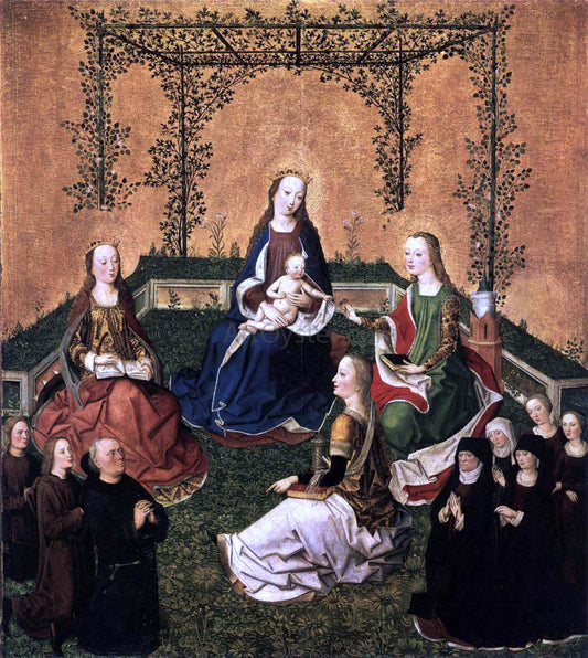  Master the Virgin Virgin and Child with Three Saints - Canvas Print