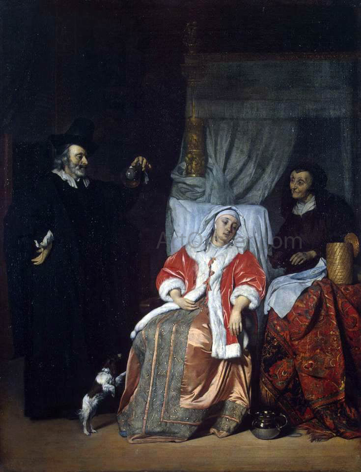  Gabriel Metsu Visit of the Physician - Canvas Print