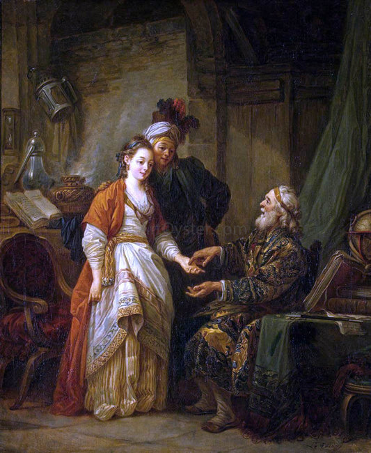  Jean-Baptiste Le Prince Visit to a Palmist - Canvas Print