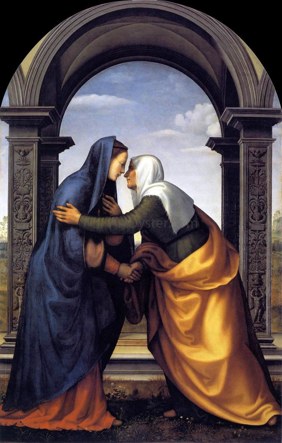  Mariotto Albertinelli Visitation - Canvas Print