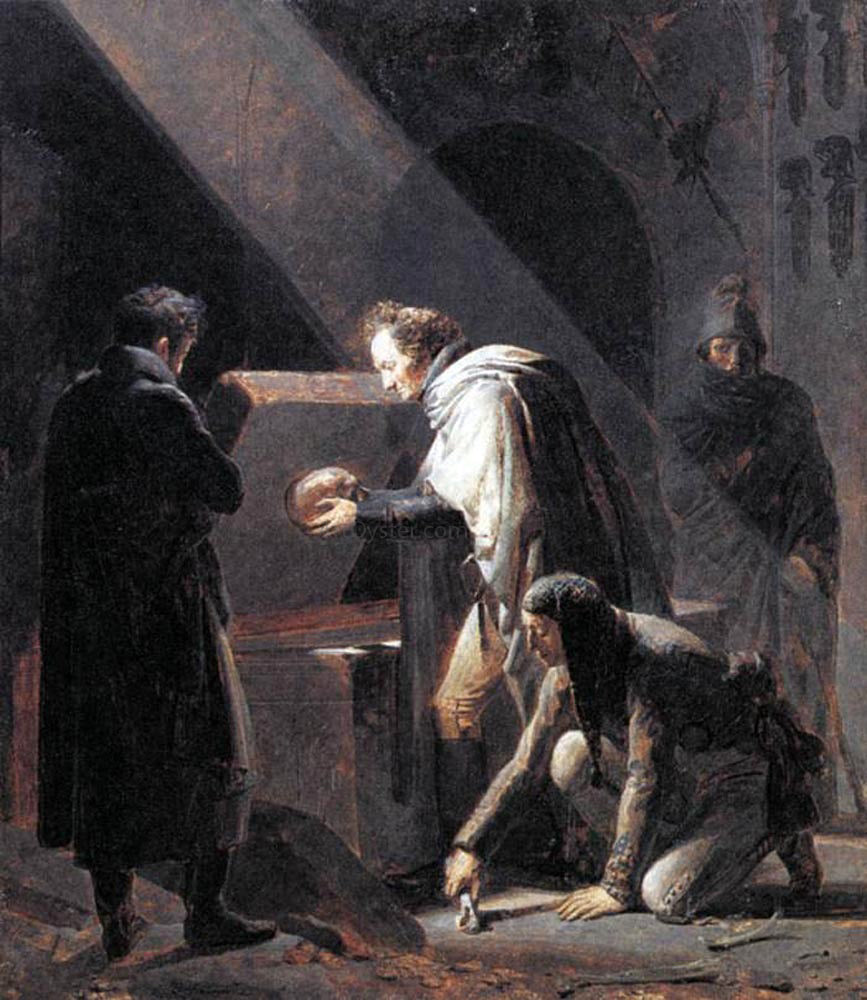 Alexandre Evariste Fragonard Vivant Denon Replacing El Cid's Remains in their Tombs - Canvas Print